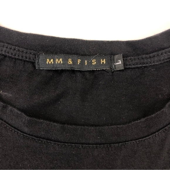 SUPER Mario sequin black tee Large - Picture 3 of 6